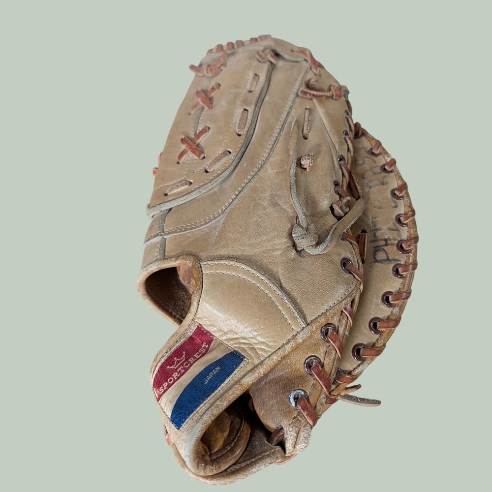 Vintage Sportcrest Professional Model‎ MM 700 First Base Baseball Mitt Japan Tan